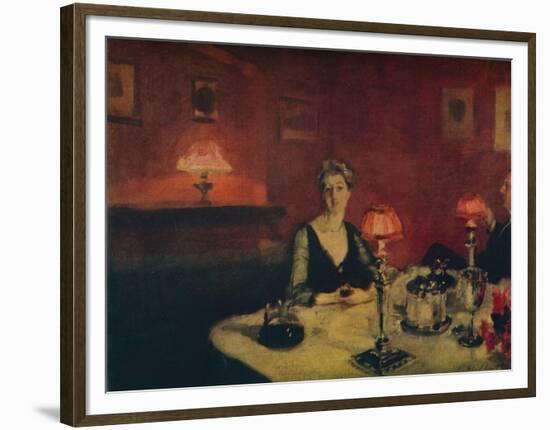 'A Dinner Table at Night', 1884.-John Singer Sargent-Framed Premium Giclee Print