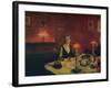 'A Dinner Table at Night', 1884.-John Singer Sargent-Framed Giclee Print