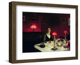 A Dinner Table at Night-John Singer Sargent-Framed Giclee Print