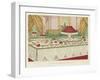 A Dinner Table in Pompadour Style-null-Framed Giclee Print