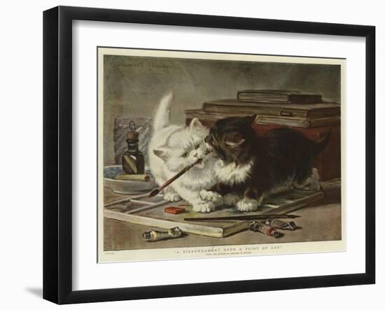 A Disagreement Upon a Point of Art-Henriette Ronner-Knip-Framed Giclee Print