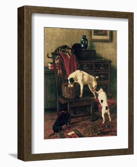 A Discreet Inquiry: Don't Disturb Me at the Royal Academy, 1896-Rupert Arthur Dent-Framed Giclee Print