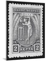 A Discus Thrower. Greece 1906 Olympic Games 2 Lepta, Unused-null-Mounted Giclee Print