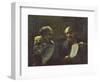 A Discussion in the Studio, 1852-55-Honore Daumier-Framed Giclee Print