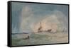 'A Dismasted Brig', 1923-John Sell Cotman-Framed Stretched Canvas