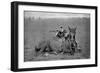 A Dismounted Lancer at a Skirmishing Display, 1896-Gregory & Co-Framed Giclee Print