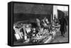 A Display of Goods at the Flea Market, Paris, 1931-Ernest Flammarion-Framed Stretched Canvas