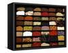 A Display of Spices Lends Color to a Section of Fancy Food Show, July 11, 2006, in New York City-Seth Wenig-Framed Stretched Canvas