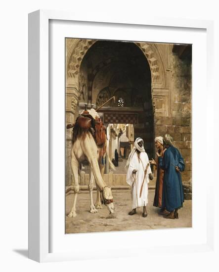 A Dispute Among Arabs; Dispute D'Arabes, 1872-Jean Leon Gerome-Framed Giclee Print