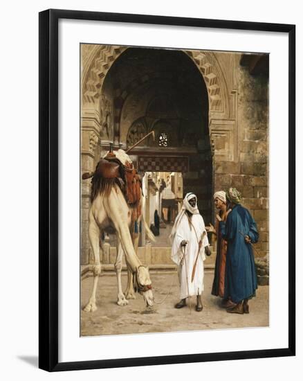 A Dispute Among Arabs; Dispute D'Arabes, 1872-Jean Leon Gerome-Framed Giclee Print