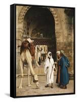 A Dispute Among Arabs-Jean Leon Gerome-Framed Stretched Canvas