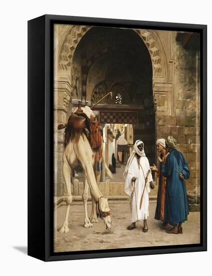 A Dispute Among Arabs-Jean Leon Gerome-Framed Stretched Canvas