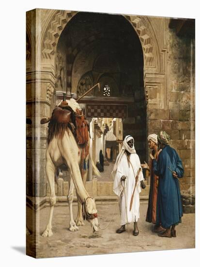 A Dispute Among Arabs-Jean Leon Gerome-Stretched Canvas