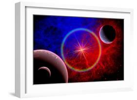 A Distant Alien Star System-null-Framed Art Print