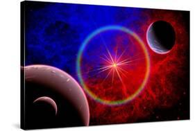 A Distant Alien Star System-null-Stretched Canvas