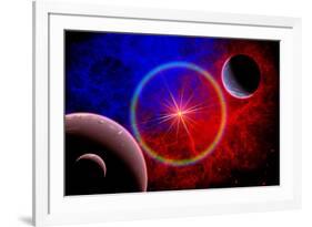 A Distant Alien Star System-null-Framed Art Print