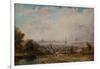 A Distant View of Birmingham, 1825-1830 (Oil on Panel)-Thomas Creswick-Framed Giclee Print