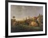 A Distant View of Dordrecht with Sleeping Herdsman and Five Cows-Aelbert Cuyp-Framed Giclee Print