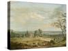 A Distant View of Maidstone, from Lower Bell Inn, Boxley Hill-Paul Sandby-Stretched Canvas