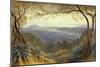 A Distant view of Nice from the Hills, 1876 watercolor-Edward Lear-Mounted Premium Giclee Print