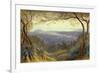 A Distant view of Nice from the Hills, 1876 watercolor-Edward Lear-Framed Giclee Print