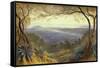 A Distant view of Nice from the Hills, 1876 watercolor-Edward Lear-Framed Stretched Canvas