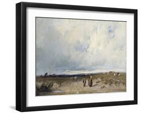 A Distant View of St-Omer-Richard Parkes Bonington-Framed Giclee Print