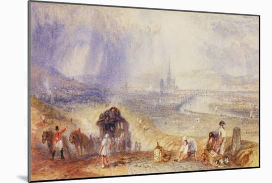 A Distant View, Rouen, C.1834-J. M. W. Turner-Mounted Giclee Print