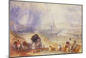 A Distant View, Rouen, C.1834-J. M. W. Turner-Mounted Giclee Print