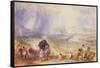 A Distant View, Rouen, C.1834-J. M. W. Turner-Framed Stretched Canvas