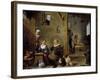 A Distillery with an Elderly Man Buying Gin from a Woman, C. 1640-49-David the Younger Teniers-Framed Giclee Print