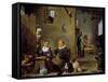 A Distillery with an Elderly Man Buying Gin from a Woman, C. 1640-49-David the Younger Teniers-Framed Stretched Canvas