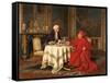 A Distinguished Guest, 1880s-Andrea Landini-Framed Stretched Canvas