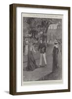 A Distinguished Visitor to the Royal Yacht Squadron, Cowes-Henry Charles Seppings Wright-Framed Giclee Print