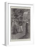 A Distinguished Visitor to the Royal Yacht Squadron, Cowes-Henry Charles Seppings Wright-Framed Giclee Print