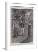 A Distinguished Visitor to the Royal Yacht Squadron, Cowes-Henry Charles Seppings Wright-Framed Giclee Print