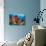 A Diver Approaches Colorful Soft Corals and Crinoids on the Reefs of Raja Ampat-null-Photographic Print displayed on a wall