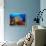 A Diver Looks On at a Colorful Reef with Sea Fans, Solomon Islands-Stocktrek Images-Framed Photographic Print displayed on a wall