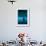 A Diver Reaches Up to Touch the Ceiling of an Undercut, Caused by Wave Erosion-null-Framed Photographic Print displayed on a wall