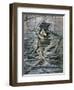 A Diver Searching a Wreck in La Havre Harbour, France, 1892-Henri Meyer-Framed Giclee Print