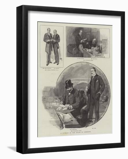 A Division in the House of Commons-Thomas Walter Wilson-Framed Giclee Print