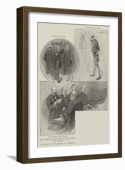 A Division in the House of Commons-Thomas Walter Wilson-Framed Giclee Print