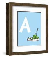 A - Do You Like Green Eggs and Ham? (on blue)-Theodor (Dr. Seuss) Geisel-Framed Art Print