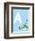 A - Do You Like Green Eggs and Ham? (on blue)-Theodor (Dr. Seuss) Geisel-Framed Art Print