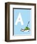 A - Do You Like Green Eggs and Ham? (on blue)-Theodor (Dr. Seuss) Geisel-Framed Art Print