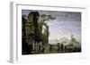 A Dock, 17th Century, Flemish School-Jan De momper-Framed Giclee Print