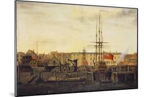 A Dockyard at Wapping-Francis Holman-Mounted Giclee Print