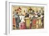 A Dog Dinner Party-null-Framed Giclee Print