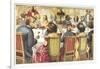 A Dog Dinner Party-null-Framed Giclee Print