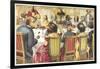 A Dog Dinner Party-null-Framed Giclee Print